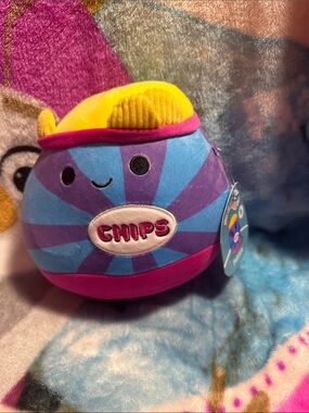 Squishmallows Chips Plush - Blue, Purple, Pink, Yellow